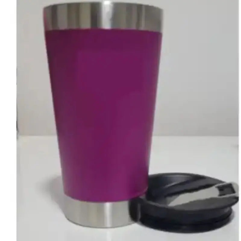 Copo Térmico de Cerveja Inox 473ml com Tampa e Abridor – Parede Dupla
