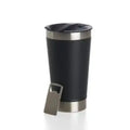 Copo Térmico de Cerveja Inox 473ml com Tampa e Abridor – Parede Dupla